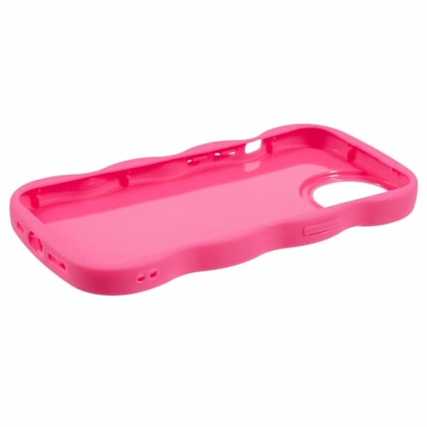 iPhone 14 Mobilcover Bølget Pink