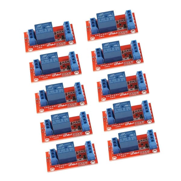 10 stk. 3V 1-kanals relækortmodul Optokobler LED til PIC ARM
