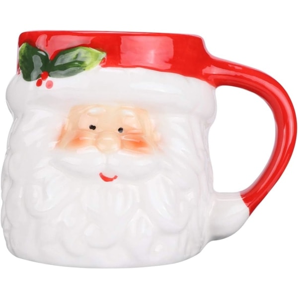 Julekop med julemand i keramik Kaffe- og tekop Julegave