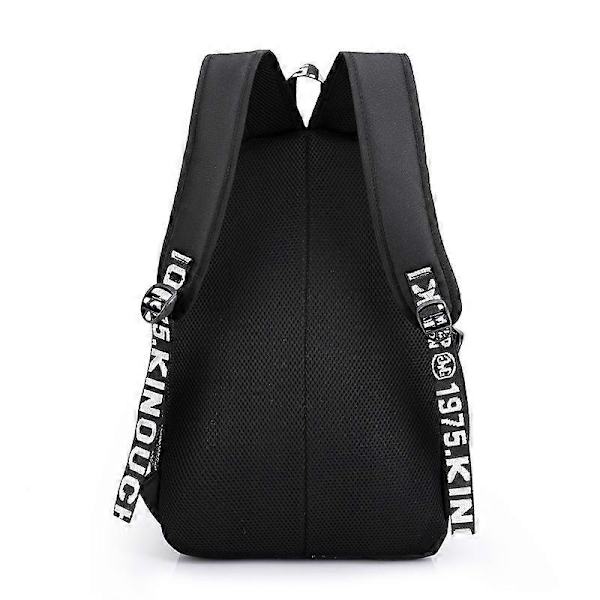 Anime Självlysande Ryggsäck Noctilucent Skolväskor Dagsryggsäck USB-laddningsport Laptopväska för Coola Tjejer Pojkar Tonåringar Utomhusryggsäck Typ 3