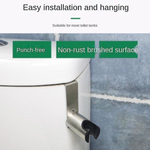 Perforert rustfritt stål kleskrok egnet for veggmontert bidet dusjhode toalett bad dusjhylle