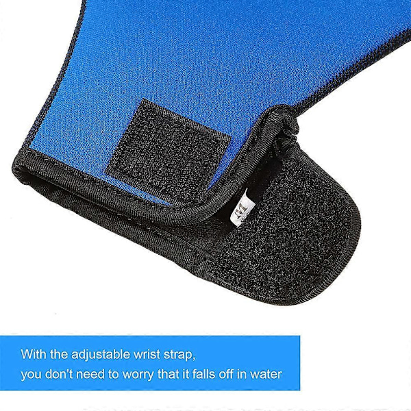 Aqua Handsker med Webbet Design til Padling - Fitness Vand Aerobic og Svømning Modstandstræning Åndbar Universelle Handsker Blue S
