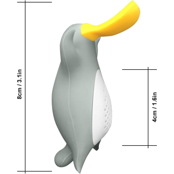 Teepusseja irtolehtiteelle, 4 kpl pakkaus Platypus silikonisia teesuodattimia