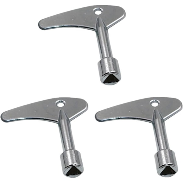 3 st Inner Triangle Spanner Key Metall Triangulär Nyckel Mätare Box Nyckel Gas Box Nyckel för Gas Vatten El Mätare Box Skåp