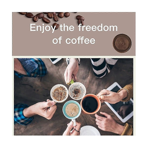 Påfyllningsbar kaffekapsel för Vertuo 230 ml kaffepads kaffemaskin, med 2 st återanvändbar silikon