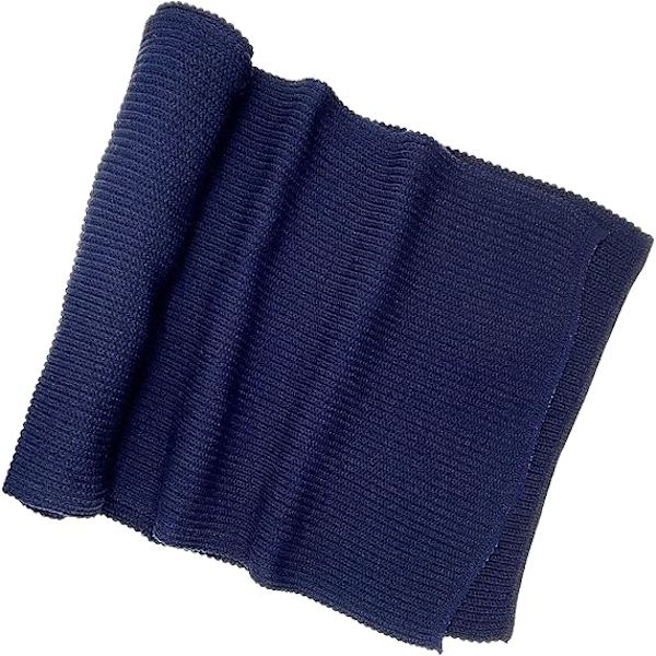 1 kpl Lämmin Syksy- ja Talvihuiv, Unisex Yksivärinen Talvi Kaula Lämmin Neulotu Huiv Blue