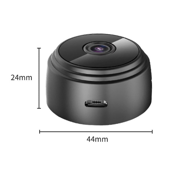 Minikamera Wifi trådlös kamera 1080p HD Small Home Security Surveillance Camera (med 64GB minneskort)