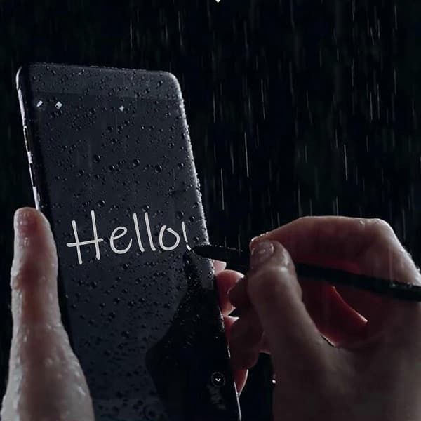 for for Galaxy Note 9 Bærbar Elektromagnetisk Penn Lett Vanntett Purple