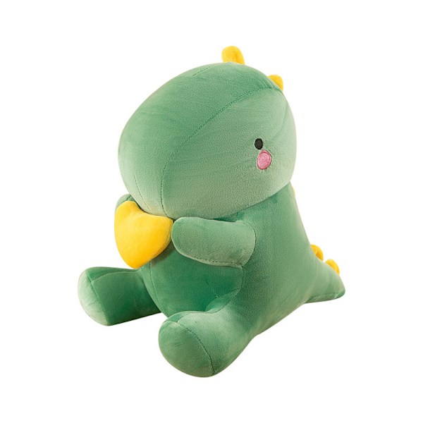 Søt Dinosaur Klem Hjerte Plysj Leke, Fet Dinosaur Plysj Leke Dukke, Myk Plysj Fyllt Dyr Dinosaur Plysj, Bursdagsgave 12 Tommer Green
