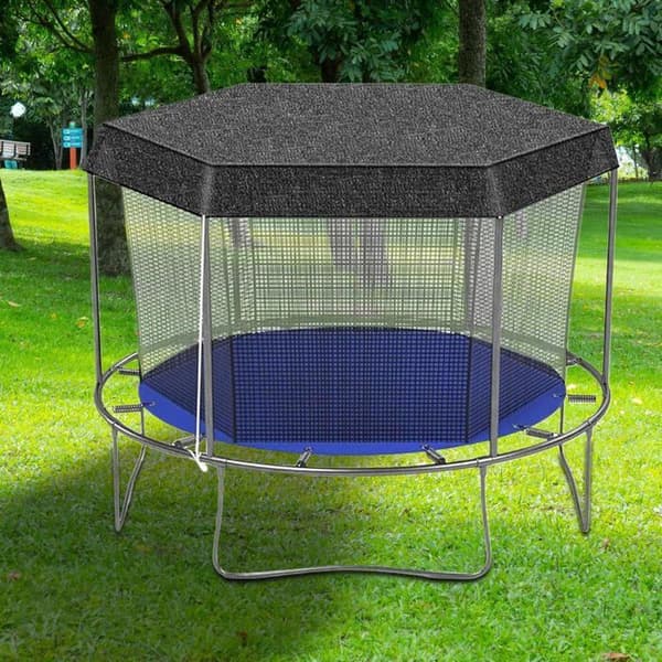 Trampolinskydd, 305 cm solskydd för studsmatta, UV-beständigt - för studsmatta med 8 stolpar