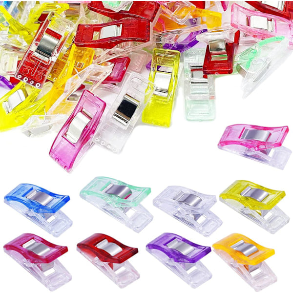 Syklämmor för Tyg Quiltklämmor Underklämmor Tygklämmor Plast Quiltklämmor för Sömnad, Sömnad, Hantverk, Hängande Föremål 30 Pcs