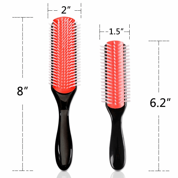 Hiusharja Hiusharja Naiset Kiharat Hiustenlaittosetti Miehet Kesyttäjä Afro Hiustenlaitto Frizzy Iconic Nylon Paddle Comb Yhdistetty Laajennus Luonnollinen Antistaattinen