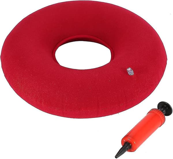 Stolputer Donutputer / Hemorroideputer Med Pumpe Hemorroideputer Sittepute For Hemorroider, Graviditet Og Prostata Dark blue