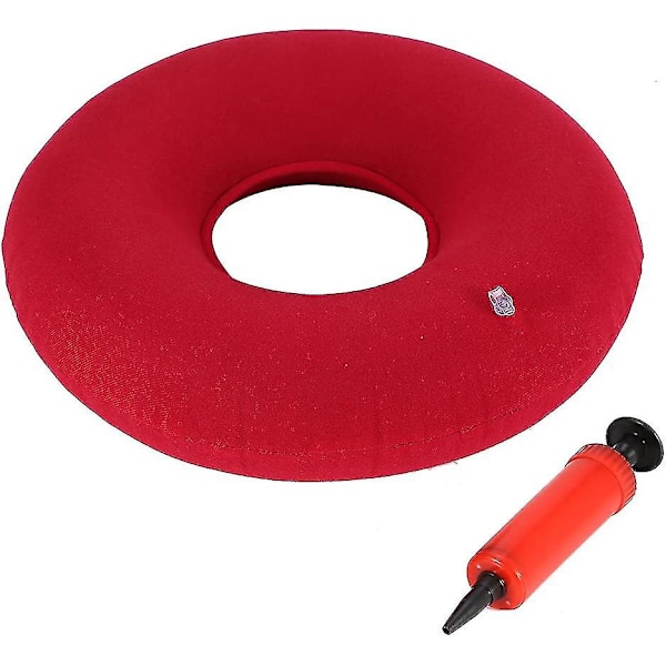 Stolputer Donutputer / Hemorroideputer Med Pumpe Hemorroideputer Sittepute For Hemorroider, Graviditet Og Prostata Rose red