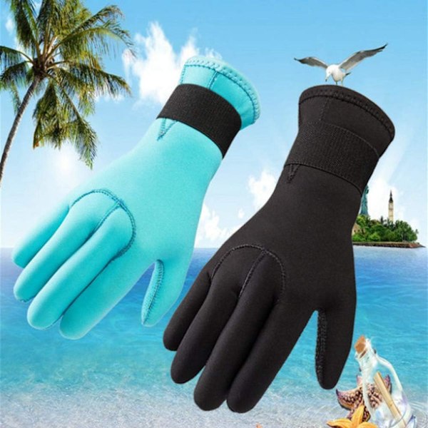 Professionelle 3mm Dykkerhandsker Anti-Ridse Neopren Våddragt Handsker Dobbeltlags Stræk Scuba Handsker Svømning, XL