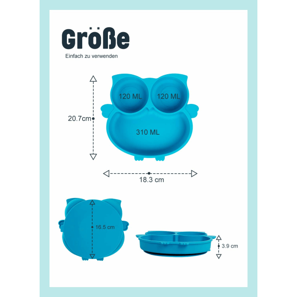 Børnetallerkener med Sugkopper