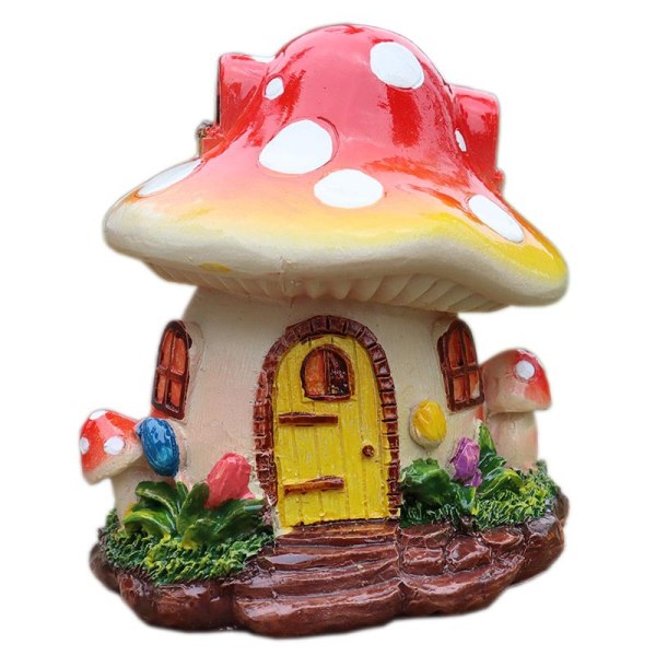 Creative Mushroom House Resin Crafts Pastoral Decoration Garden Garden Balcony Potted Plant Decoration Gardening Landscaping