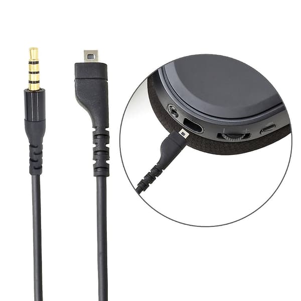 Spilkabel til Game Earphone til Arctis 3, Arctis Pro Arctis 5 Arctis 7 Hovedtelefoner