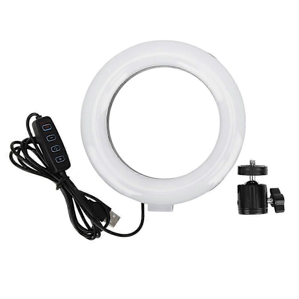 6 Tommers Live Sending Fylllys Plast Mobiltelefon Video Ringlys for Selfie Sminke