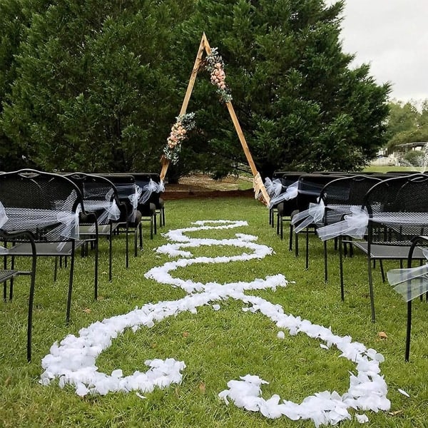 1000 stk. Kunstige Rosenblade til Bryllupsdekorationer, Romantisk Aften, Valentinsdag, Events, Hvid White