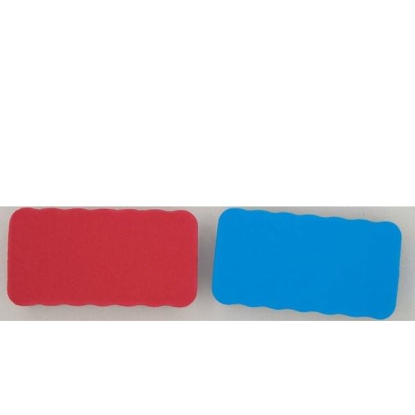 2 stk. whiteboard viskelæder, magnetisk tør viskelæder, assorteret, tør viskelæder til whiteboard, magnetisk whiteboard viskelæder, tør viskelæder (2 stk.)