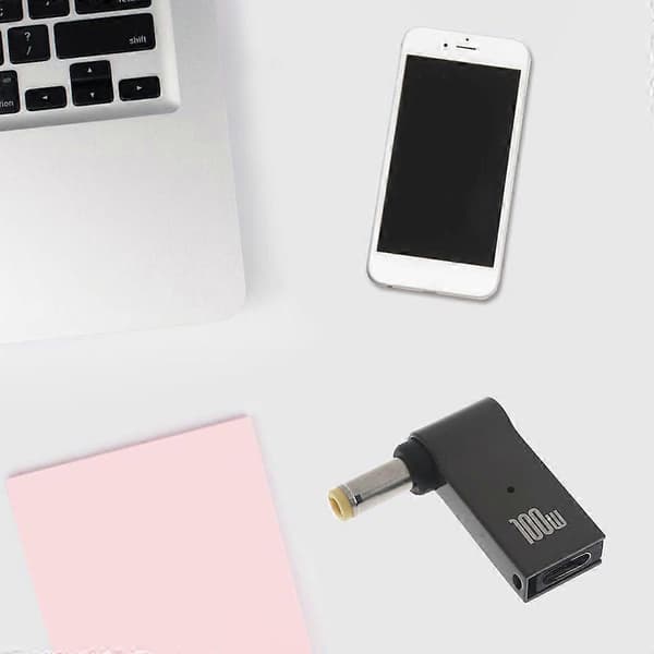 100W Type-C Konverter Laptop til DC Output Jack Stik Computer Strømadapter