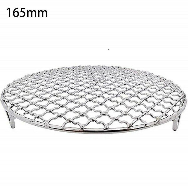 Round Grill Net With Foot Barbecue Bbq Meshes Cooling Rack Steam Baking