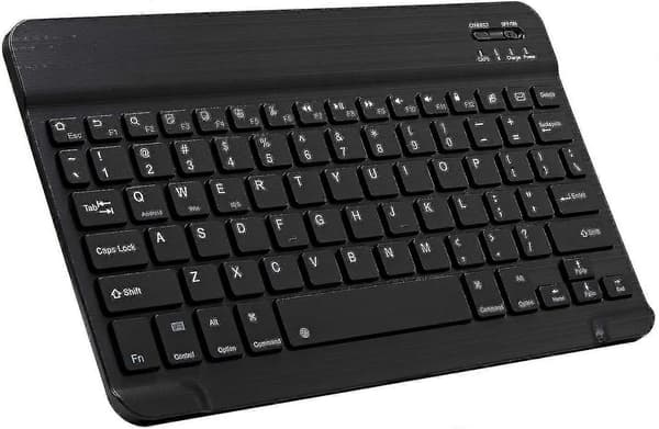 Bluetooth-tangentbord, ultratunt uppladdningsbart trådlöst Bluetooth-tangentbord för Ios, Android, Windows och Mac, kompatibelt med Ipad, Ipad Pro, Iphone 10 inch White