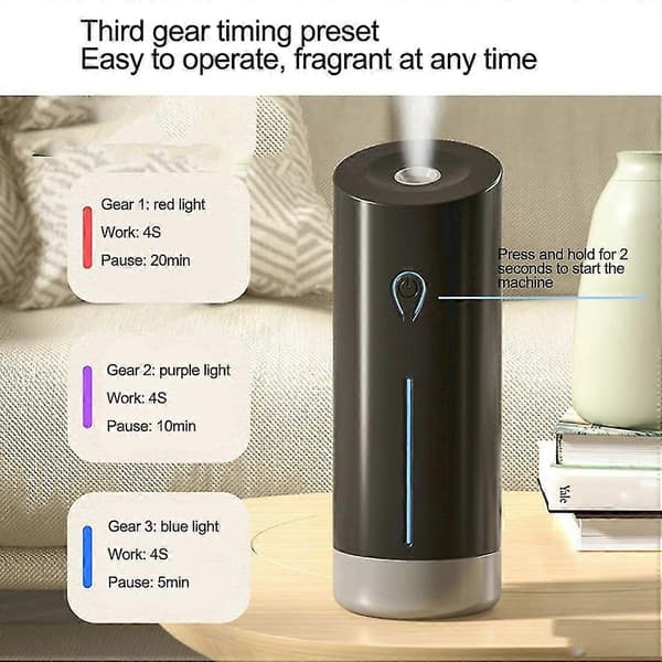 Genopladelig USB Røgelsesbrænder Bærbar Elektrisk Aroma Diffuser Mini Røgelsesholder Boligindretning