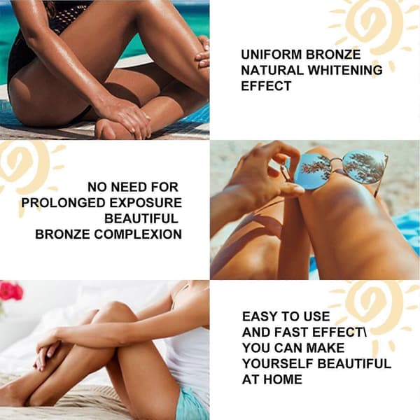 Jaysuing Help Black Frost Beach Sunbath Help Tan Skin Kosteuttava Musta Voide