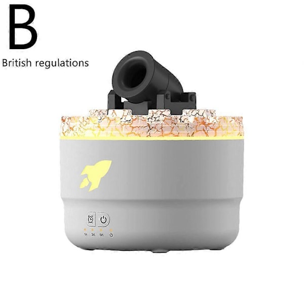 Cannon Blast Aroma Luftfuktare LED Ångkanon Luftfuktare Tyst Diffuser Aroma White UK plug