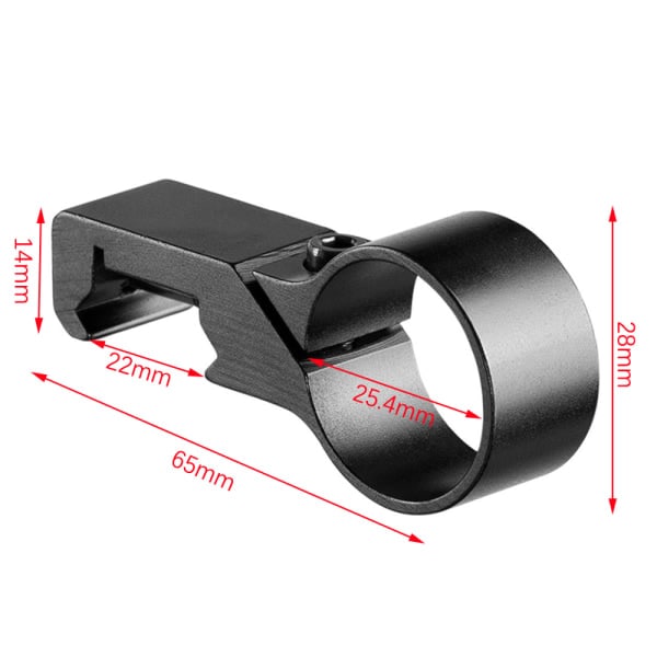 Ultralet Picatinny Skinne 90 Graders Offset Side Mount 1\" Ring Mount A