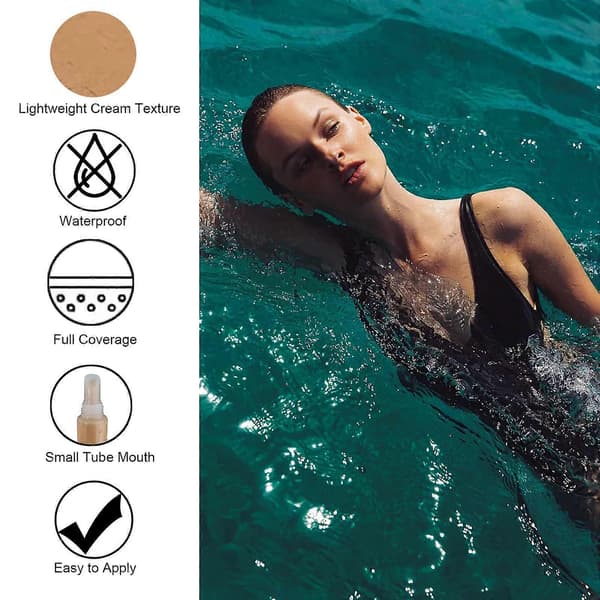 Full Coverage Vanntett Concealer Matt Finish Lett Krem for Mørke Ringer