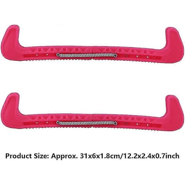 2 kpl Luistelujäänsuojuksia, Luistelujäänsuojukset Figuurimuovi Suoja Säädettävissä -xinhan Hard knife cover red