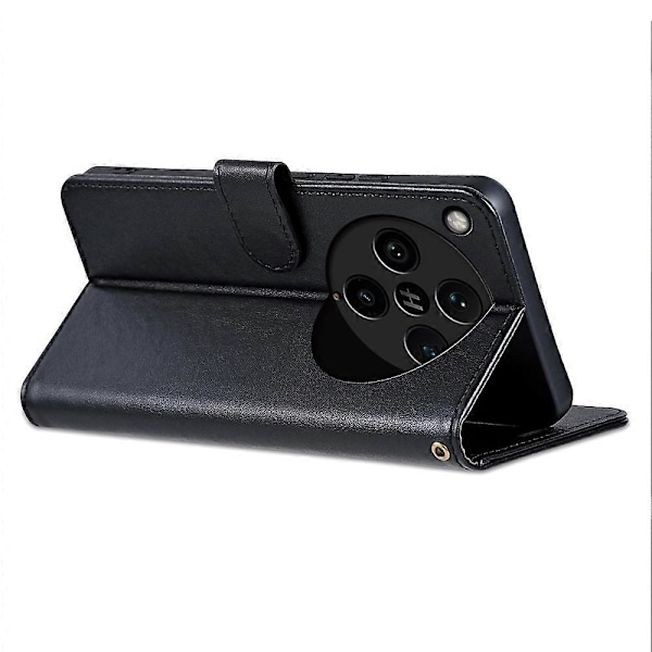 AZNS Fodral för Oppo Find X8 Pro 5G - Anti-Repskyddande PU-Läder Stativ Plånboksfodral - Svart Multicolor Black