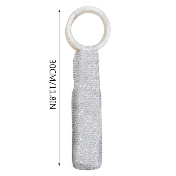Rhinestone Vinflaske for Kvinner, Tilbehørssett, Glitrende Diamantvinpose, Elastisk Vinflaske med Solid Håndtak A