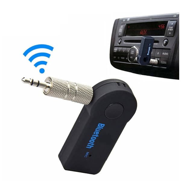3,5 mm Bluetooth-adapter, bil 3,5 mm lydhøyttaler AUX-mottaker, 5.0 trådløs Bluetooth-sender