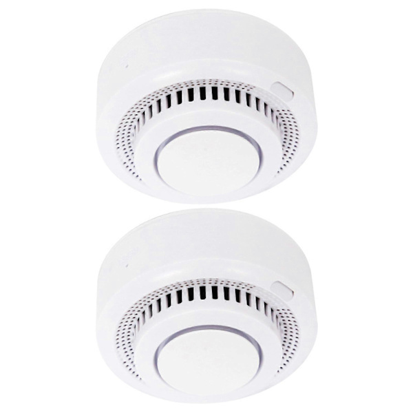 Mini Smog Alarm Smart WiFi Smogdetektor Brannalarm Sanntidsappvarsling for hjemmefamilie 2pcs