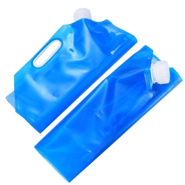 Hopfällbar vattenbehållare, dricksvattenbehållare vikbar 5L Blå Blue 1