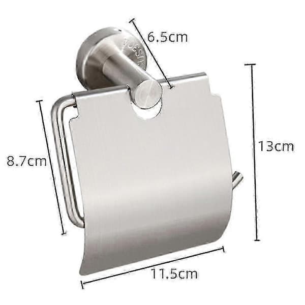 Badeværelse Toiletpapirholder Rustfrit stål Tissue Papirrulle Holder... A