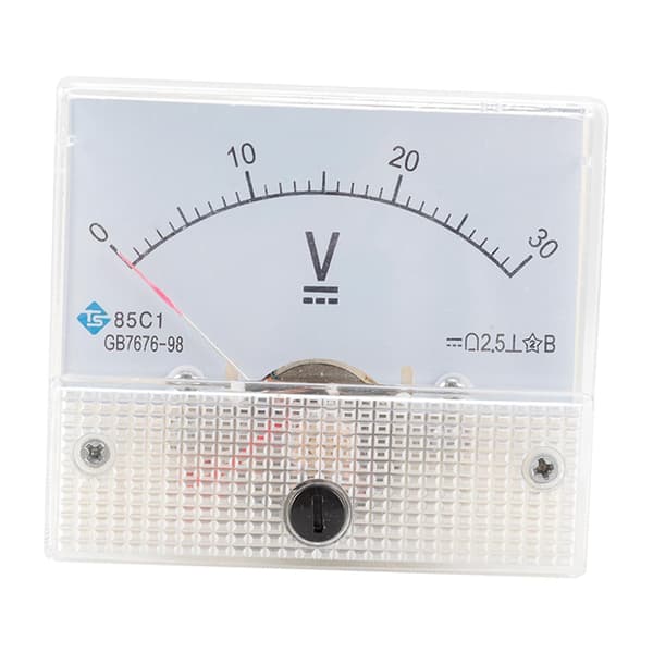 85C1 Analogt Panelmeter Voltmeter DC Volt Spenningsmåler DC 0-30V