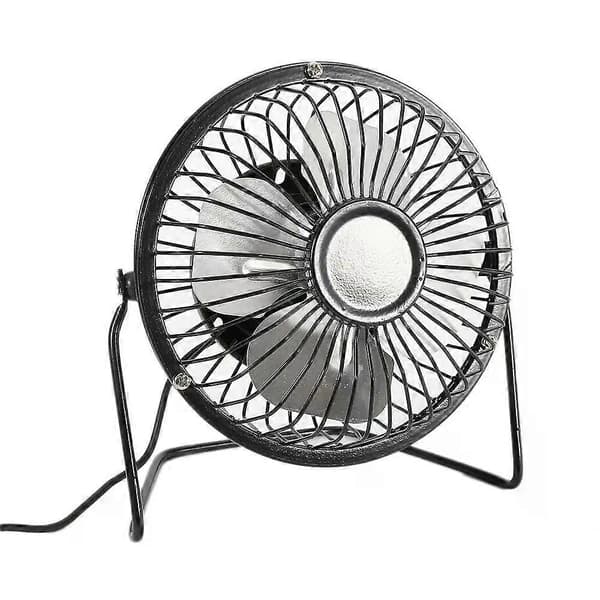 Bærbar Mini Ventilator Aluminium Blad Opladelig USB Smedejerns Ventilator Kontor Computer USB Mini Elektrisk Ventilator Hjem Sommer Tilbehør