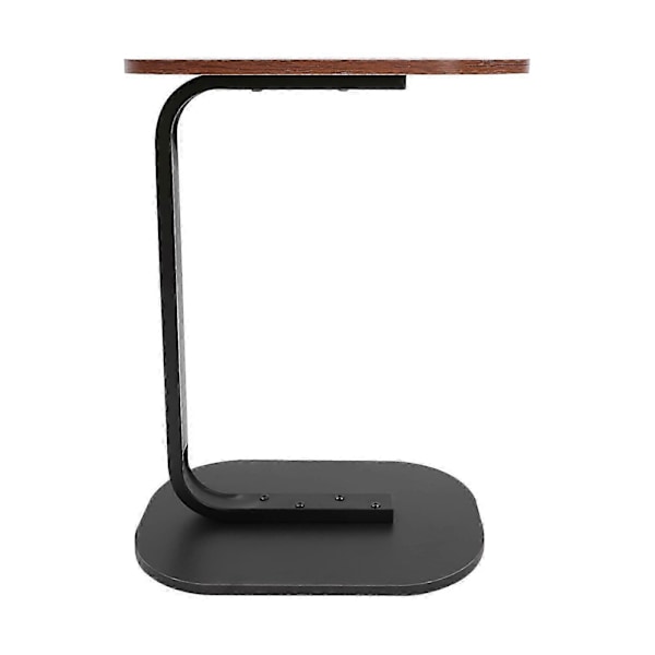 C-formet Sidebord Fritstående Sofabord Walnut Black