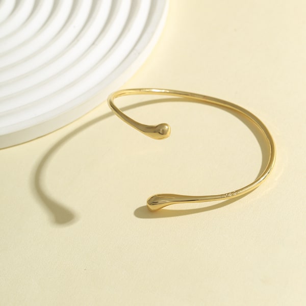 Gullbelagt Dråpeformet Armring 1