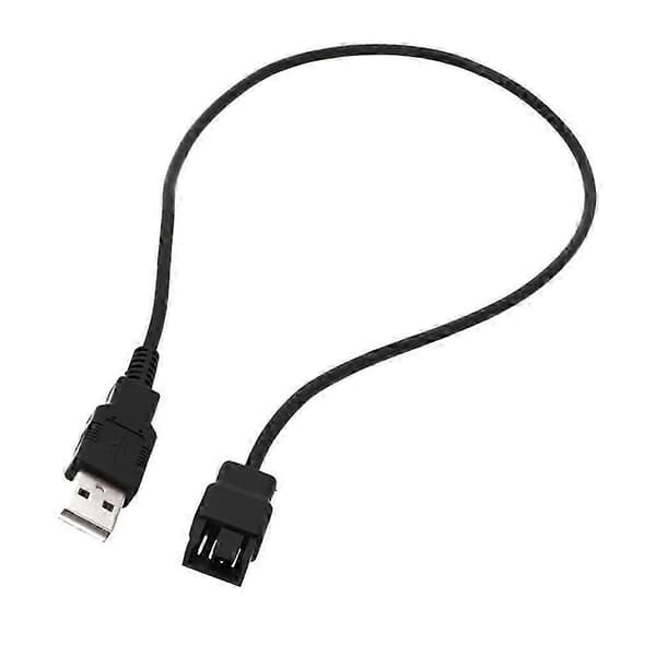 USB till 4-Pin Fläktkabel för Laptop 5V Dator PWM Fläkt Strömförsörjningskabel 30-100cm 100cm