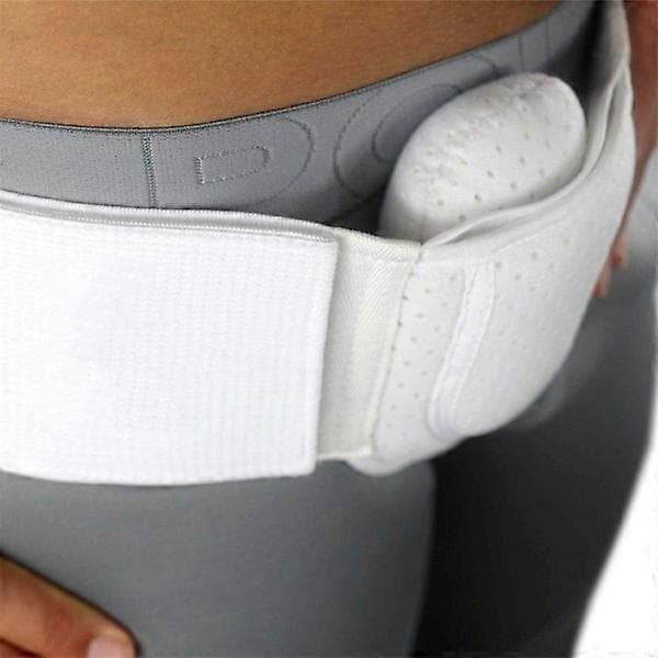 Ljumskbråcksbandage flexibelt justerbart ljumskbråcksbälte