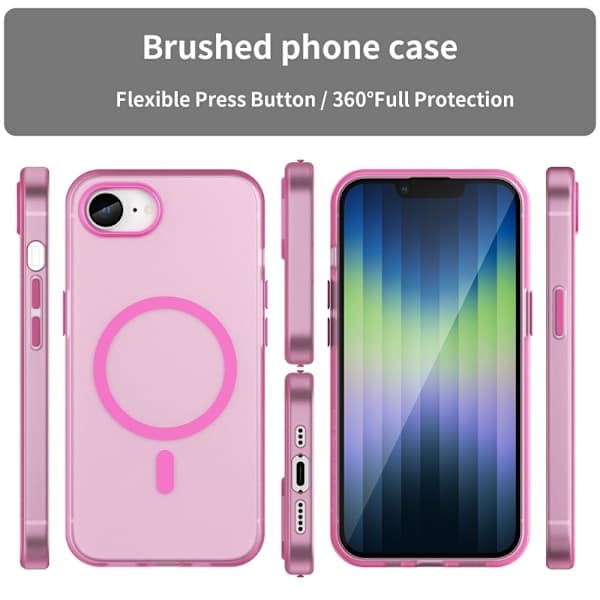 iPhone 16e Deksel MagSafe Slim Matt Rosa