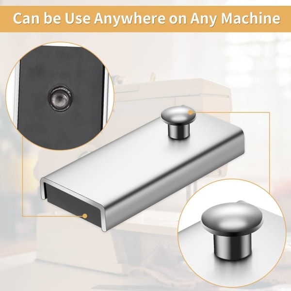 2 st MG1 Magnetisk Sömnadsguide, Symaskinstillbehör Metall Sömnadsguide Raksömsguide för Symaskin Pressarfot Delar Tillbehör