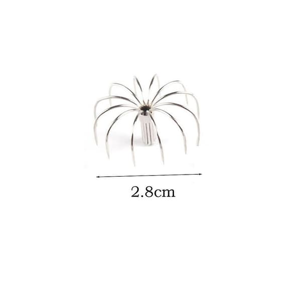 10 stk. blæksprutte jig krog i rustfrit stål, blæksprutte krog, simulationsagn 2,8 cm Silver 2.8cm 2.8cm