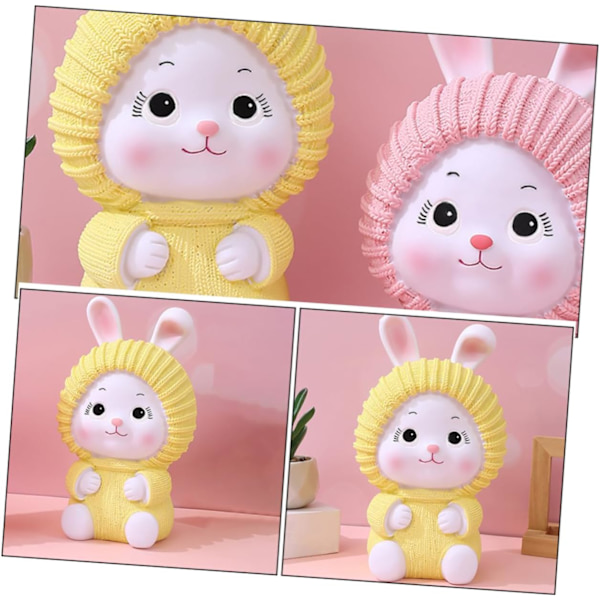 Box Rabbit Spargris Spargrisar Kreativ Spargris Dekorativ Spargris Spargris för Pengar Kanin Spargris Spargris